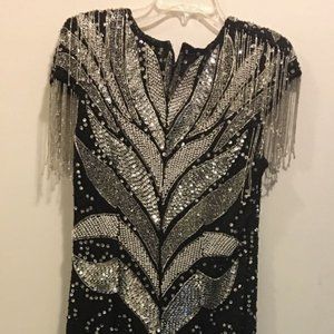 Black Dress With Silver Sequins